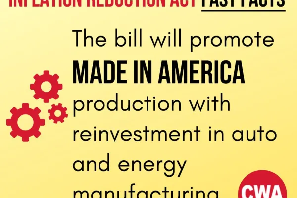 Graphic with Inflation Reduction Act fact