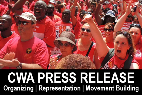 CWA Press Release graphic with rally picture