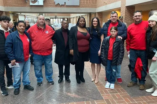 CWA Local 1101 members attend swearing in ceremony