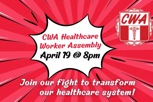 Healthcare worker assembly graphic