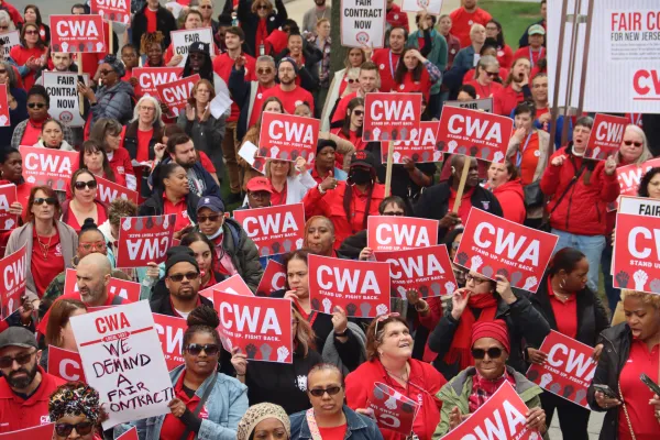 NJ State Worker rally