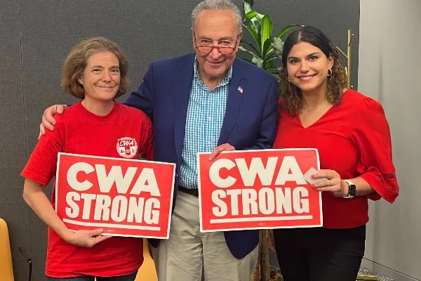 CWA Local 1101 with Senator Chuck Schumer