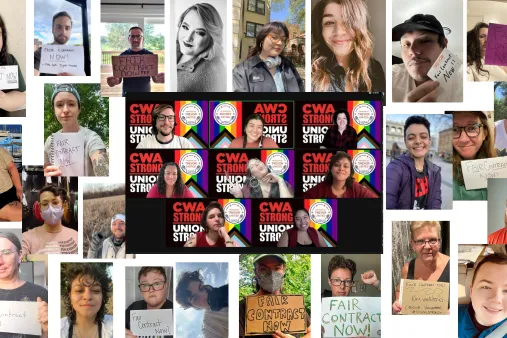 CWA Local 1180 Trevor Project workers
