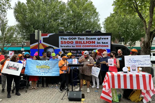 Rally on Long Island against tax cuts for the ultra rich