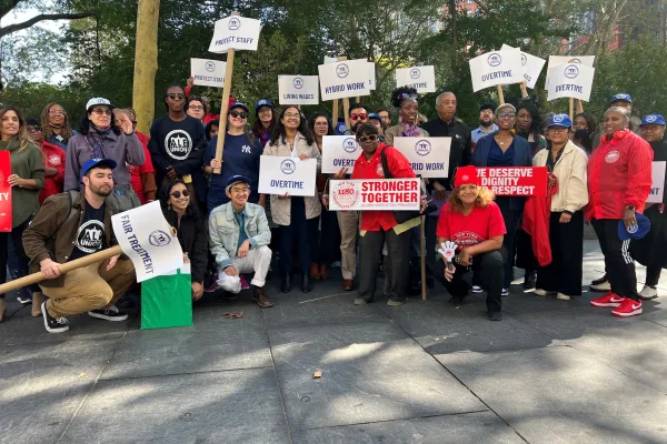 CWA Local 1180 rally with ALE