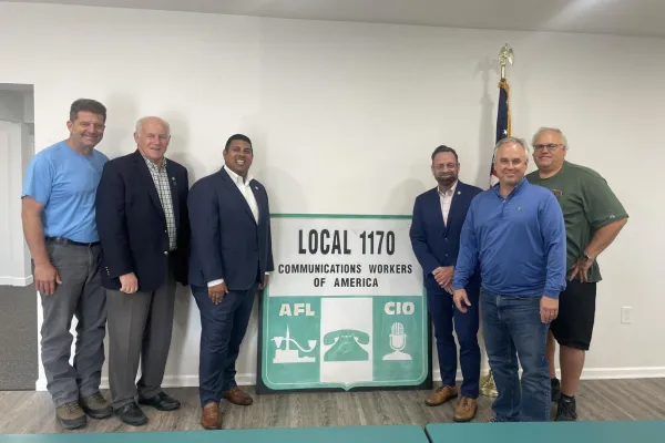 CWA Local 1170 with Sen Jeremy Cooney