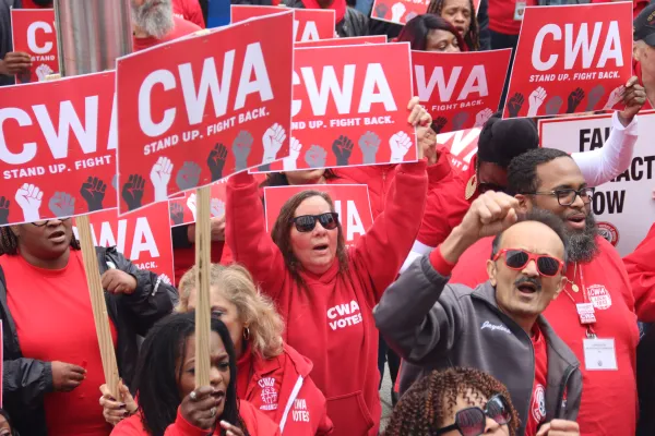 CWA state workers in NJ march for a fair contract