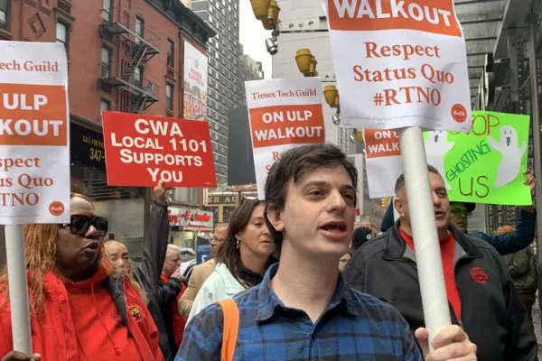 CWA-NewsGuild Times Tech Guild Picket