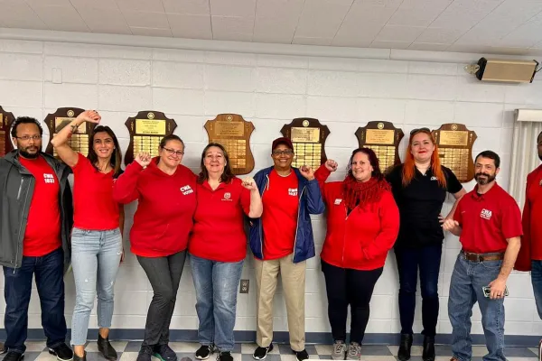 NJ CWA members getting out the vote