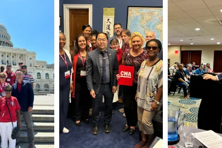 CWA District 1 members in Washington, DC for the CWA Legislative and Political Action Conference