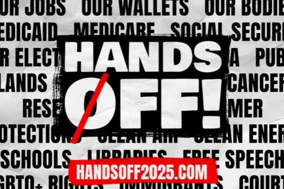 Hands Off graphic