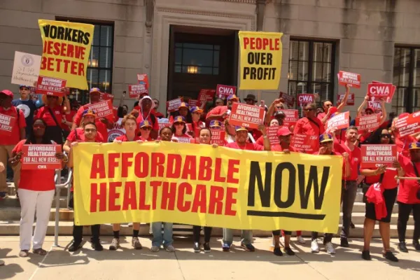 CWA members in New Jersey fighting for affordable healthcare