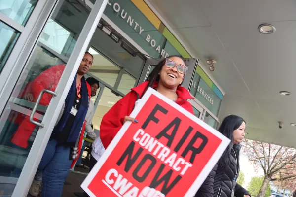 CWA Local 1084 Practice Picket