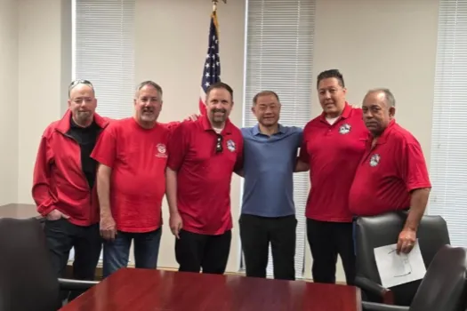 CWA Local 1101 with NY State Senator John Liu