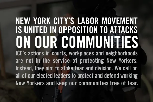 Unions Statement on ICE