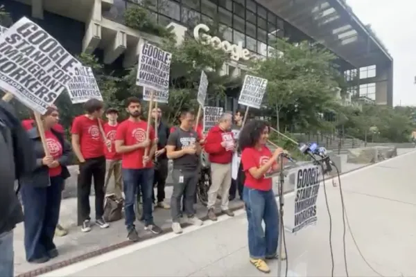 Alphabet Workers Union rally