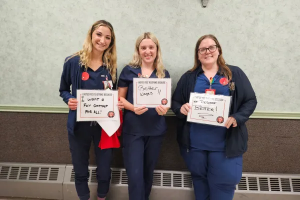 CWA Local 1133 members at Catholic Health