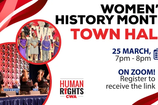 CWA Womens history month town hall