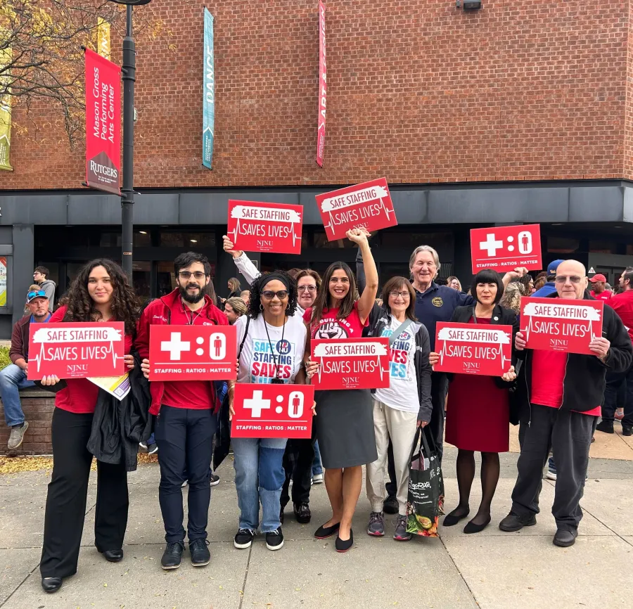 CWA healthcare workers at HELP hearing