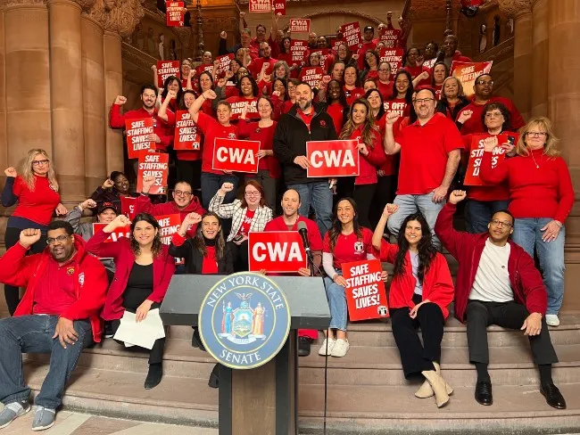 CWAers rally for healthcare funding in New York