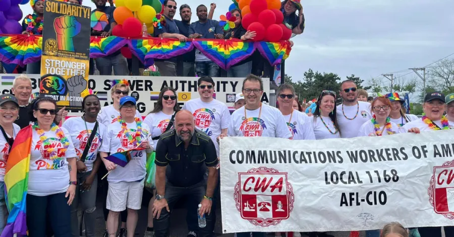 CWA locals at 2024 Buffalo Pride Parade