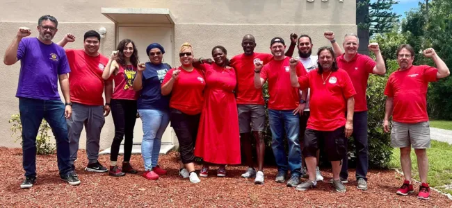 CWA Local 1033 and 1040 members organizing with CWA District 3 in Florida