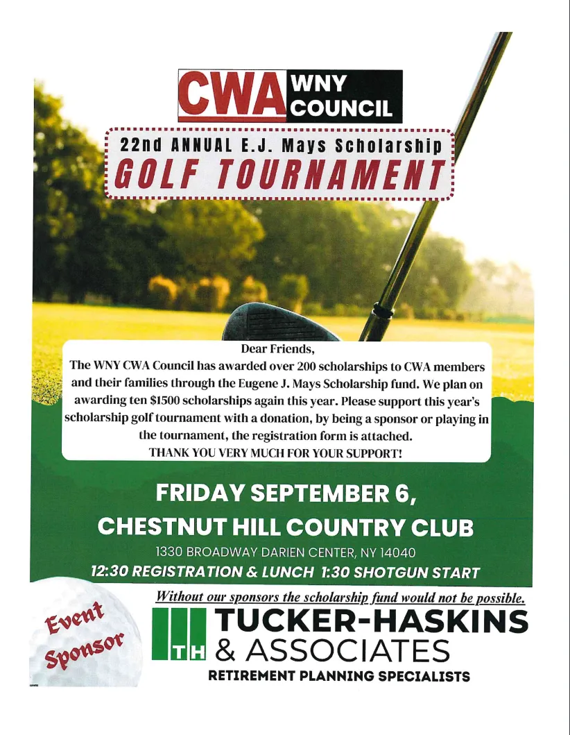 2024 E.J. Mays Golf Tournament Flyer 