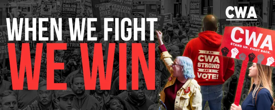 Graphic saying "when we fight we win"