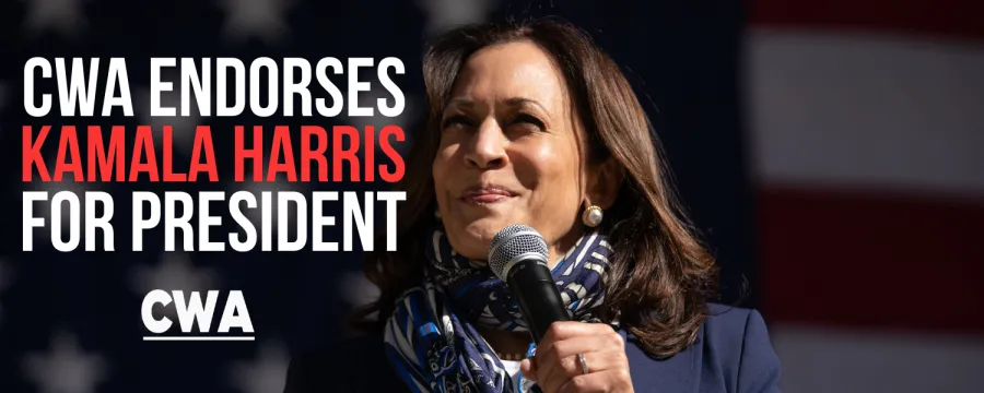 CWA Endorses Kamala Harris