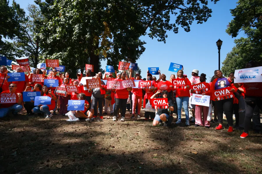 CWA Districts 1 and 2-13 canvassing in Philadelphia 