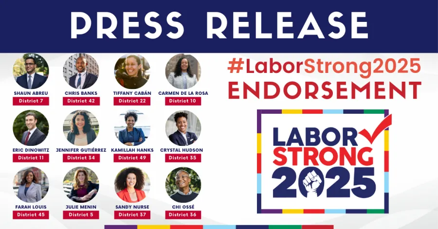Press Release graphic for Labor Strong