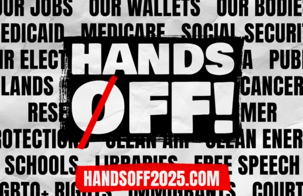 Hands Off graphic