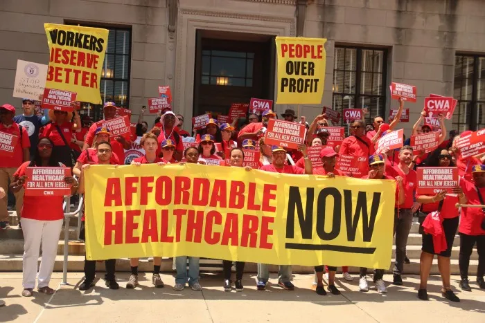 CWA members in New Jersey fighting for affordable healthcare