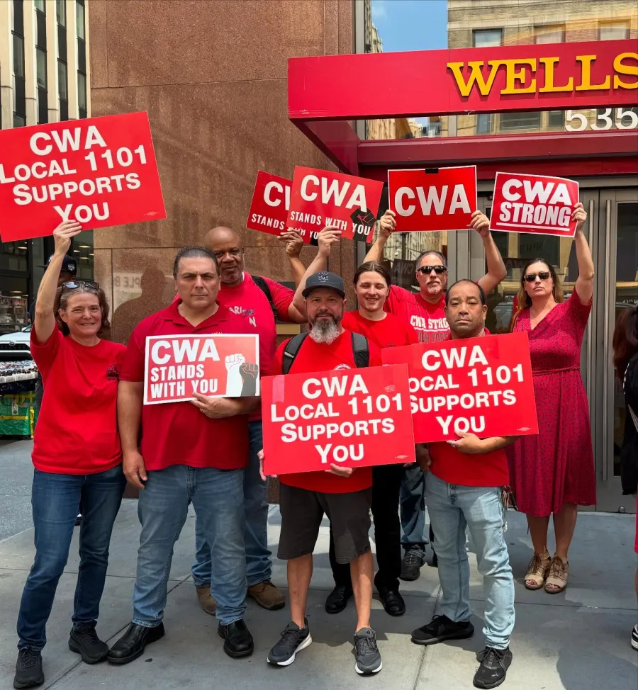 CWA Local 1101 supporting Postal Workers