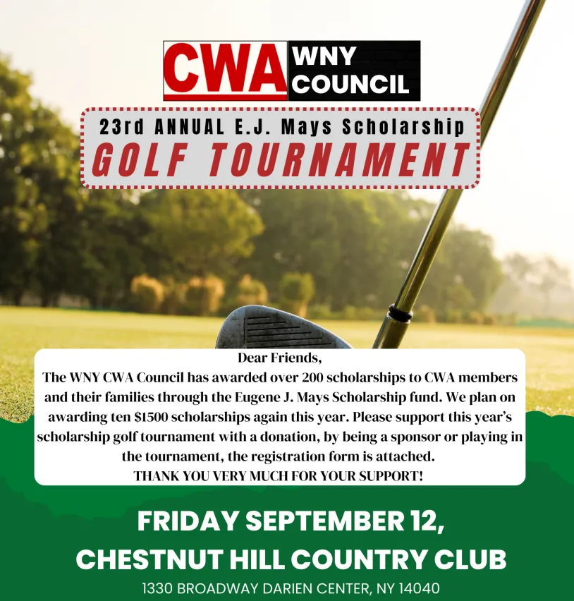 2025 Eugene J. Mays Scholarship Golf Tournament Flyer
