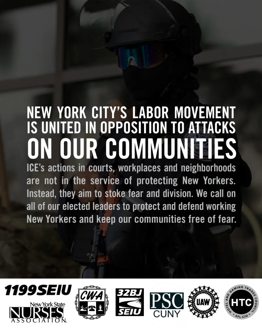 Unions Statement on ICE
