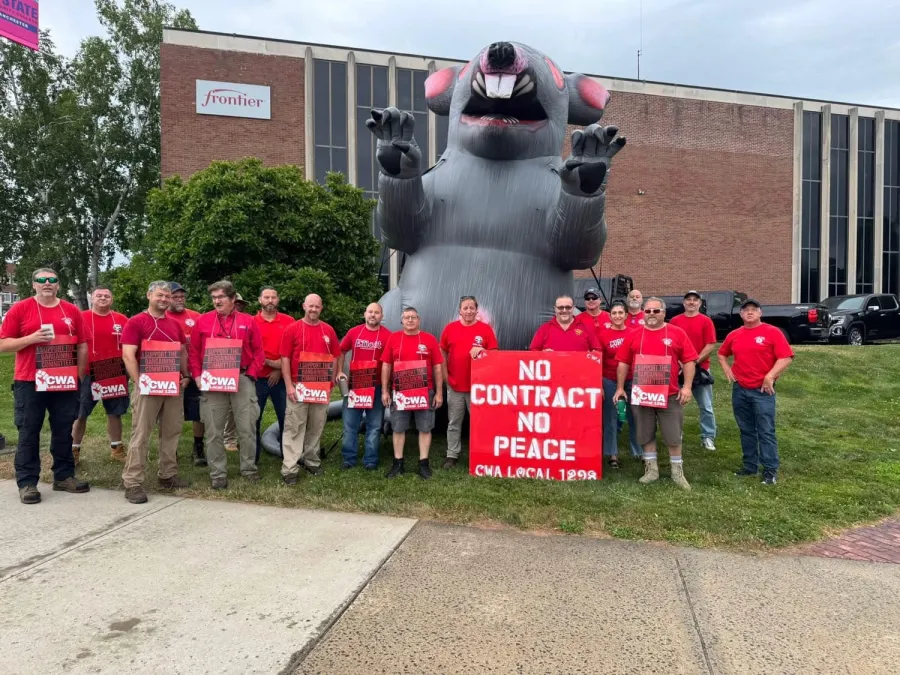 CWA Local 1298 mobilization and bargaining with Frontier Communications