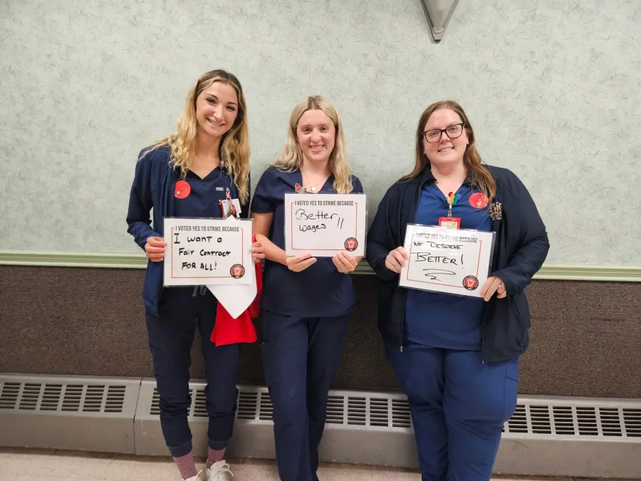 CWA Local 1133 members at Catholic Health