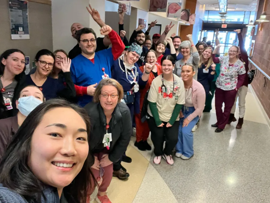 Nurses at Cayuga Medical Center organizing with CWA