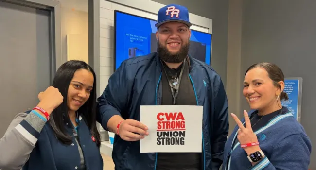 Mobilizing for a contract at ATT Mobility