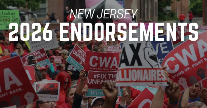 CWA 2026 Endorsements New Jersey