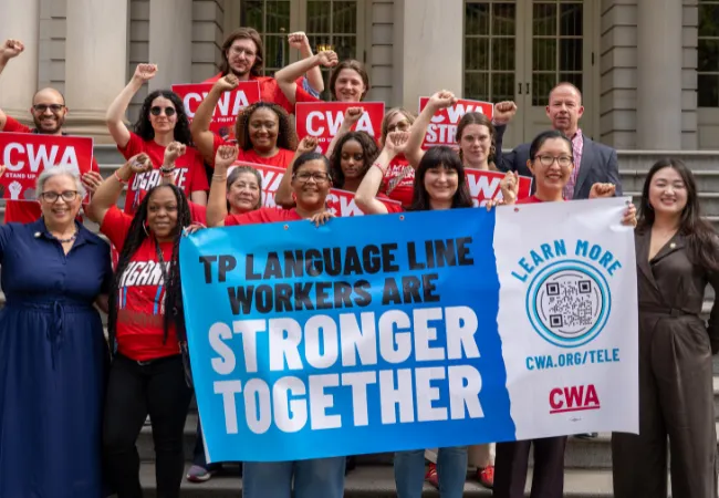 CWA Language Line Workers Press Conference