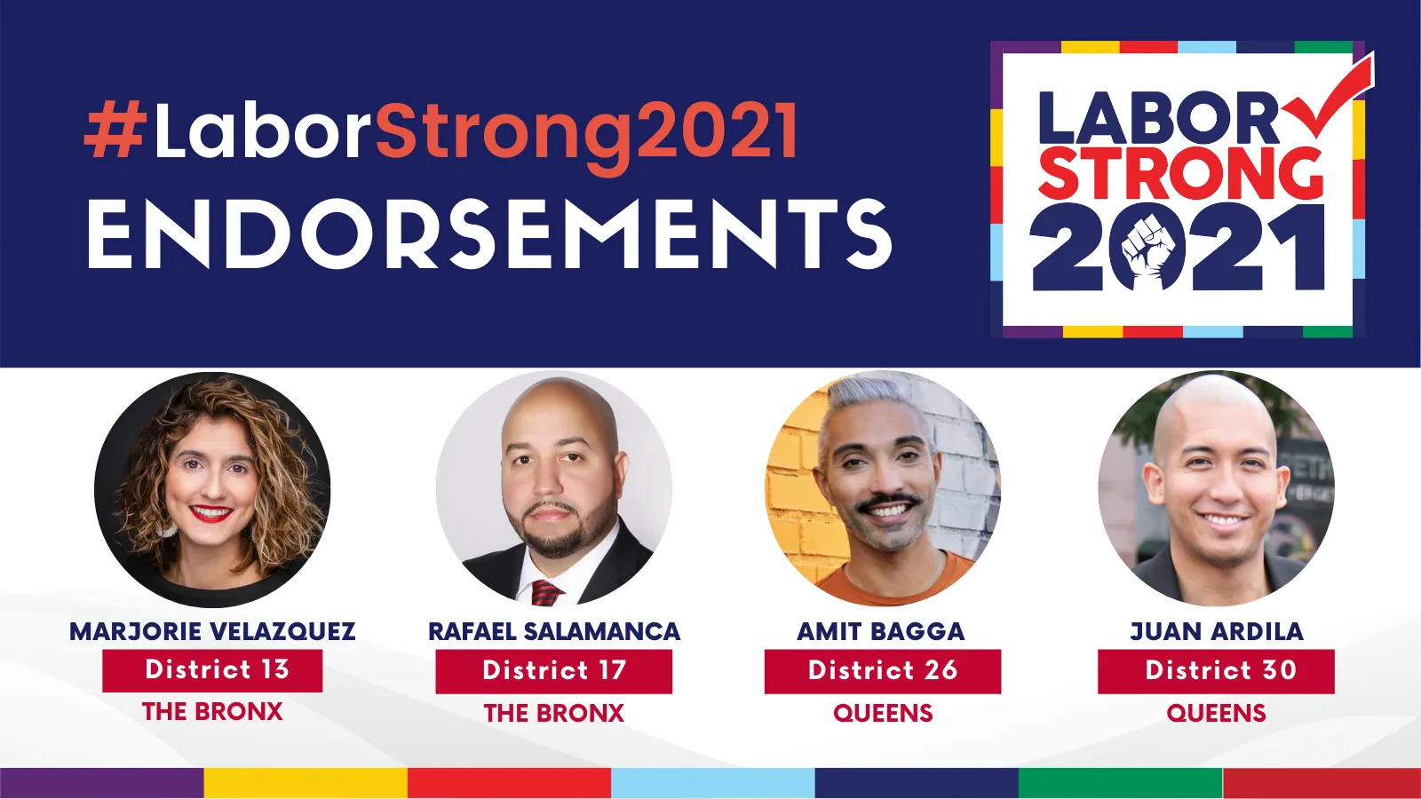 Labor Strong Endorsements Bronx/Queens