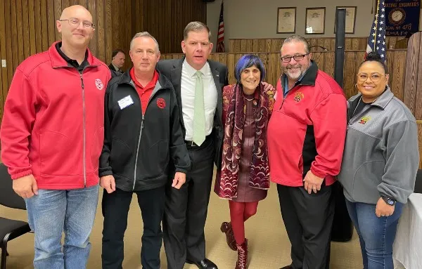 CWA Local 1298 with Marty Walsh and Rosa DeLauro