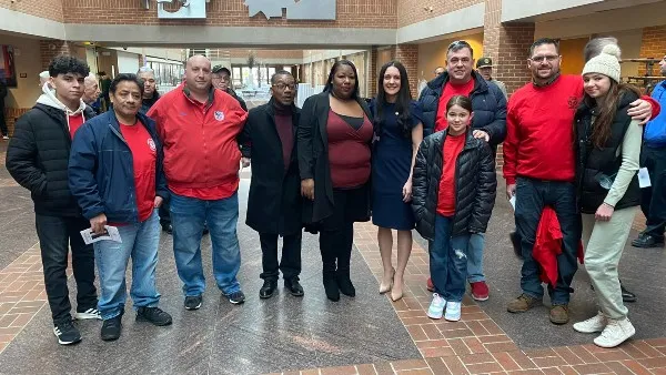 CWA Local 1101 members attend swearing in ceremony for Jessica Scarcella Spanton