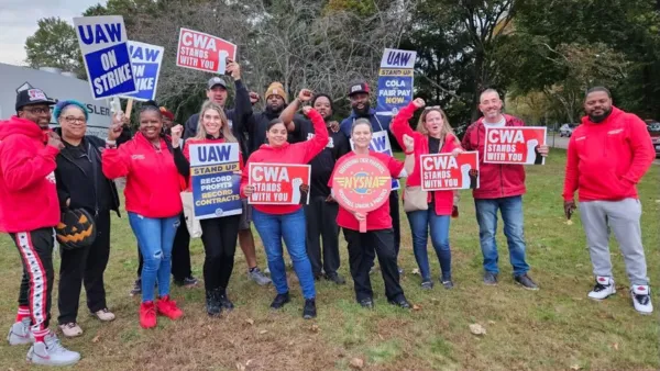CWA Local 1120 at UAW picket line in Tappan, NY