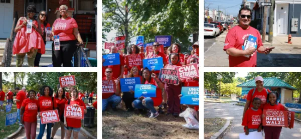 CWA Districts 1 and 2-13 canvassing in Philadelphia