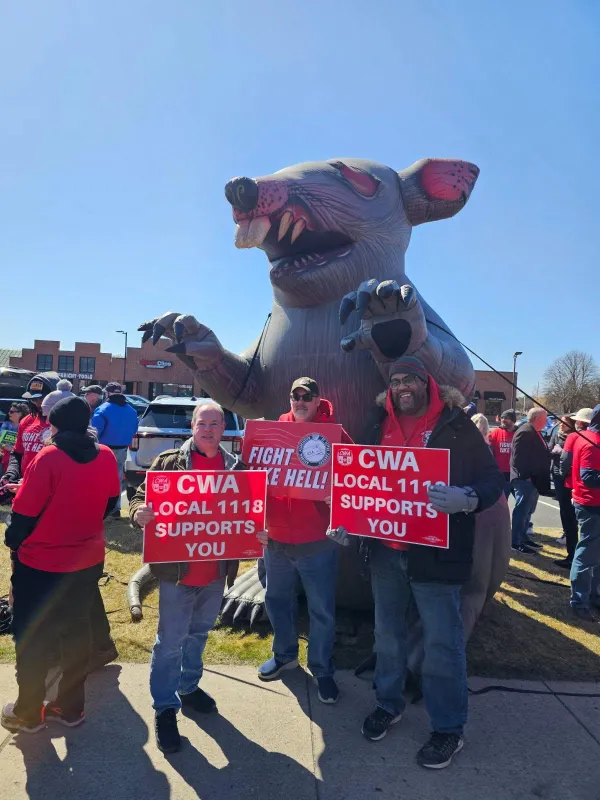 CWA Local 1118 USPS Support Day of Action